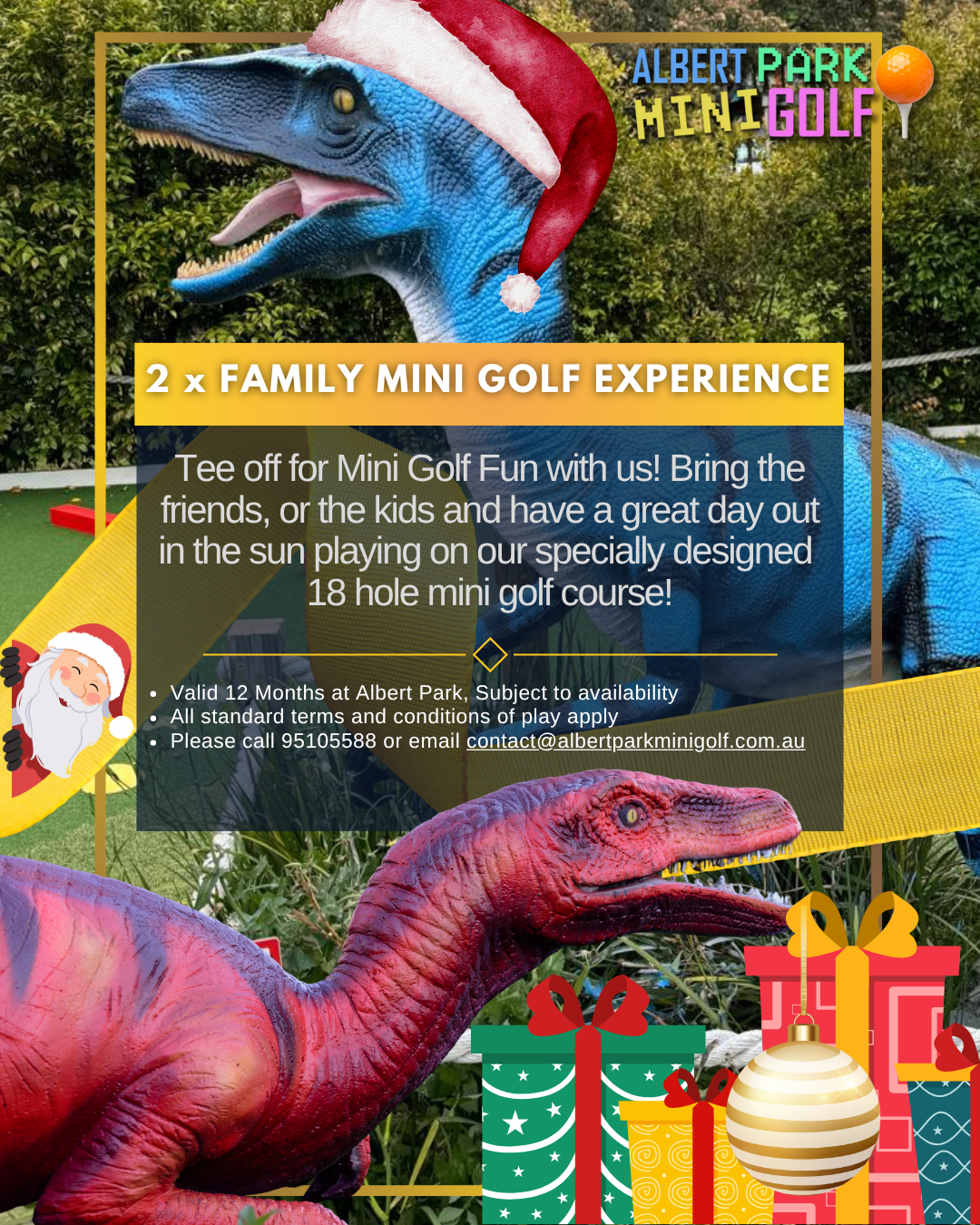 2 x Family Mini Golf Experience 5 Players