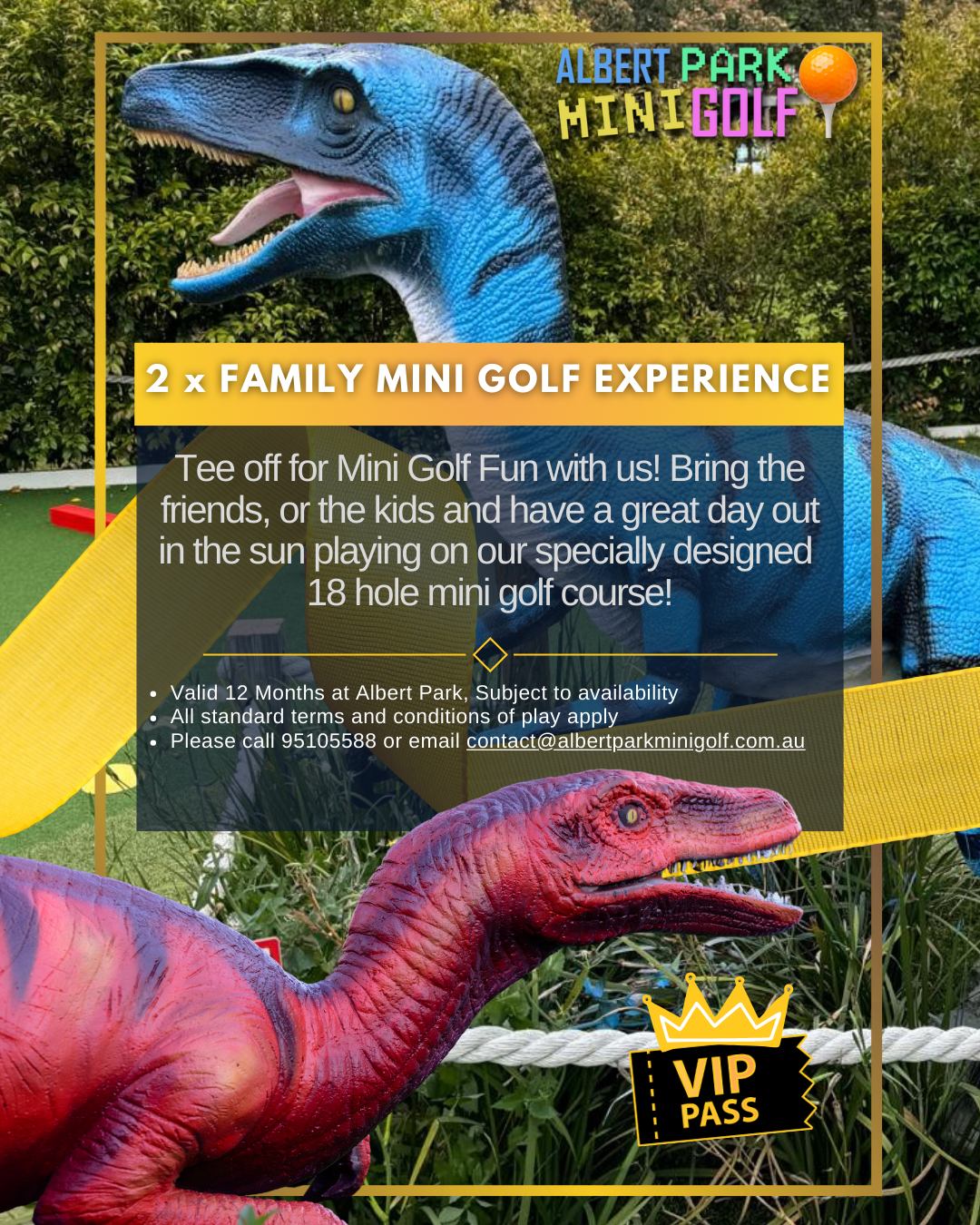 2 x Family Mini Golf Experience 5 Players